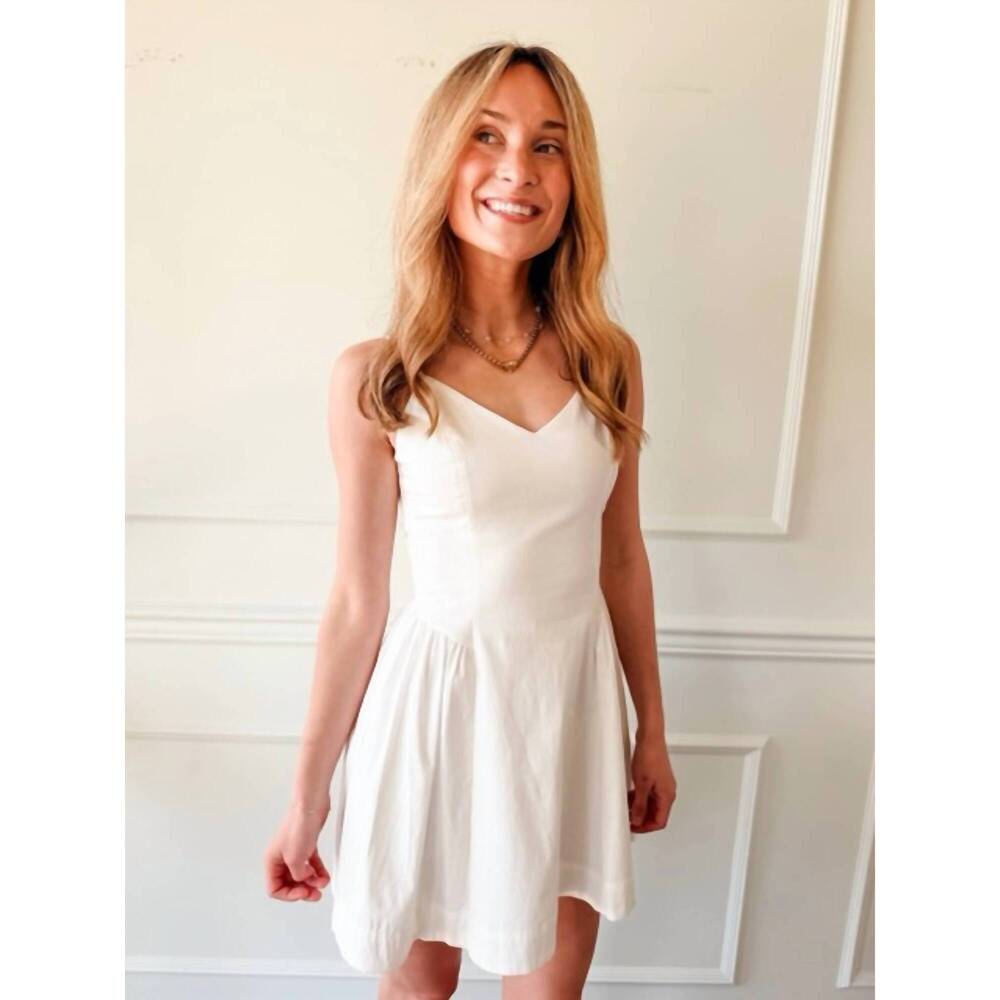 NEW NEEDII sweet escape mini dress in white